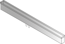 DOMUSOMNIA Встраиваемый кухонный канал EasyRack Kitchen STEP 3000, Цвет Серый KFS3000IX