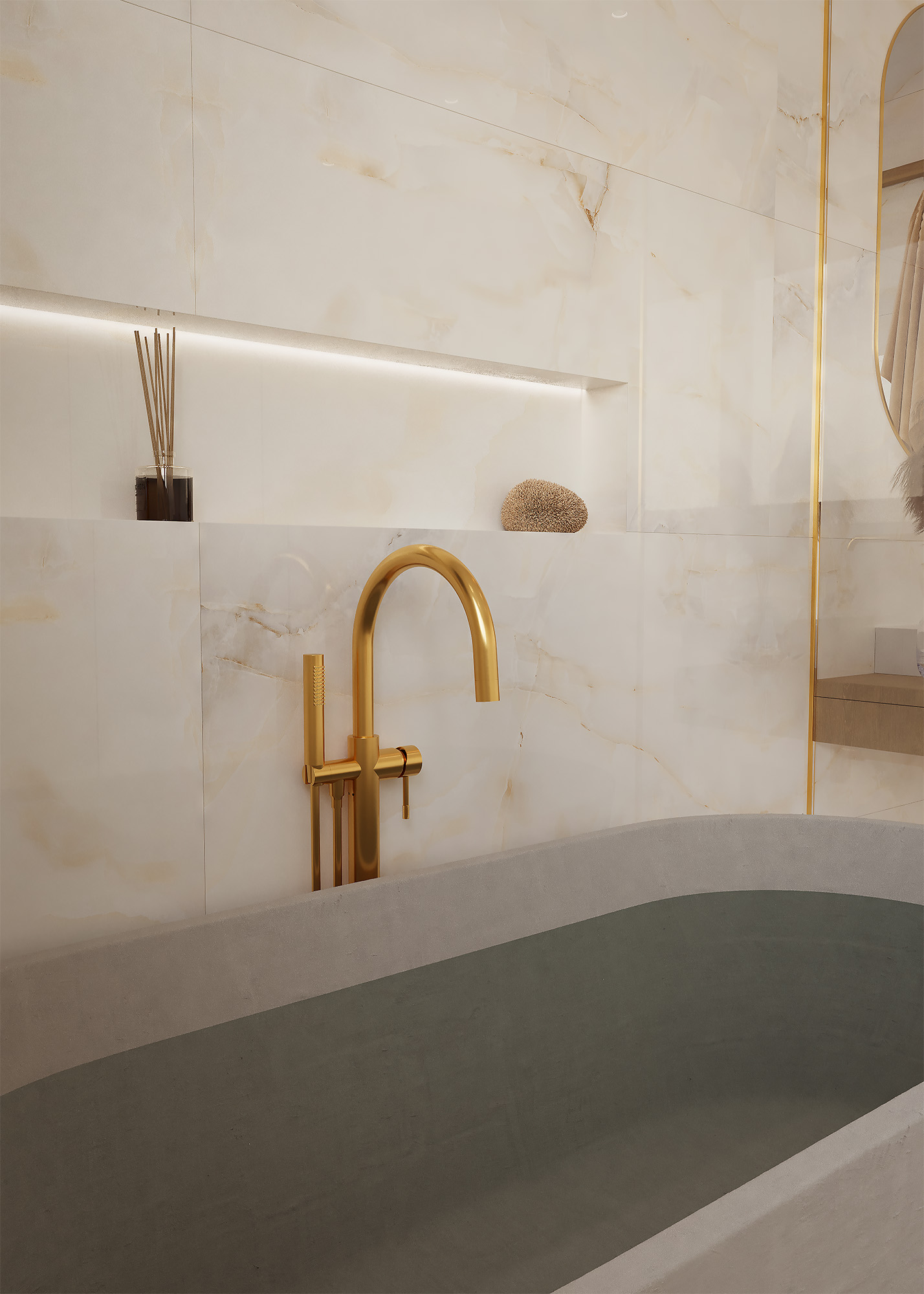 ANTY SKY BEIGE — Элегантность оникса в вашем интерьере FP1009-A Arcadia Ceramica - Вид №3