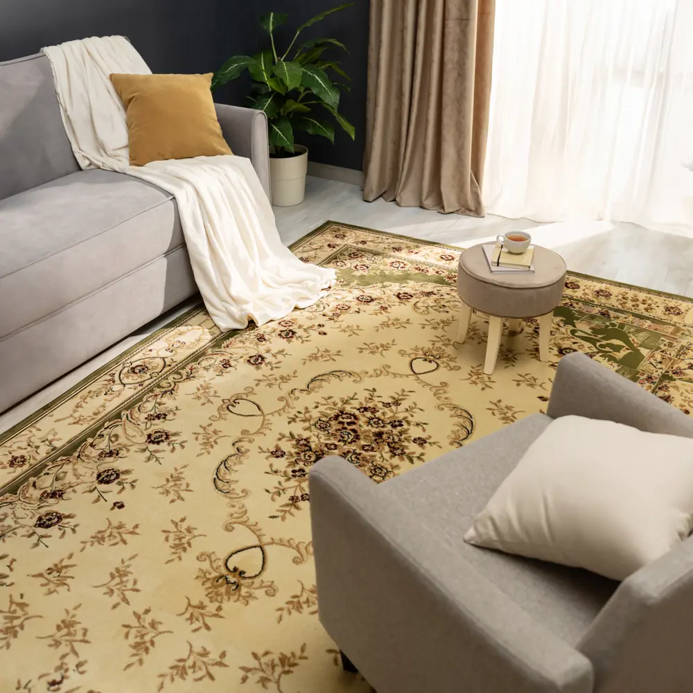 Ковер полипропилен Fortune L006Y 250x350 см цвет зеленый 82182731 STLM-2112199 MERINOS 