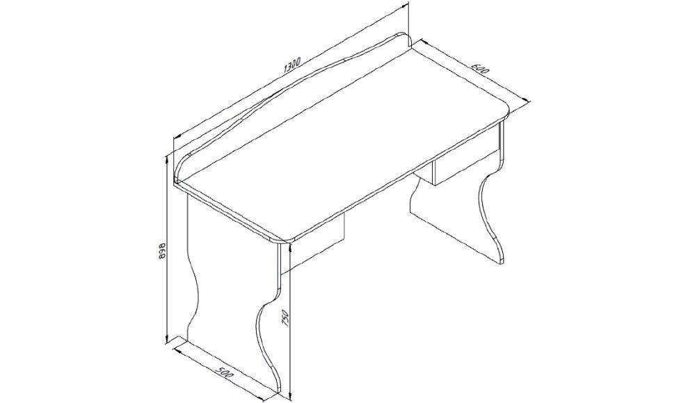 Детский письменный стол "Зефир" МАНДАРИН ЗЕФИР 178683 Белый;розовый Santreyd  - Вид №1