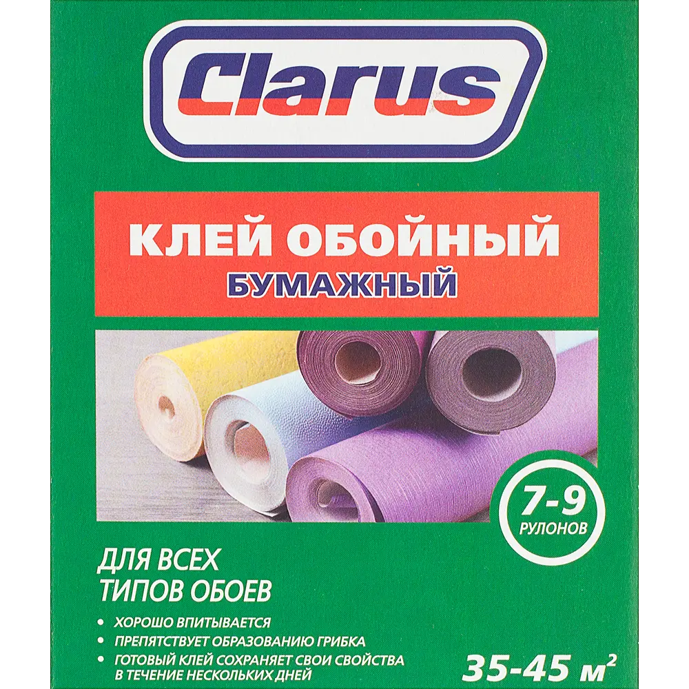 Клей для бумажных обоев Clarus 35-45 м² 18530181 STLM-2135535 