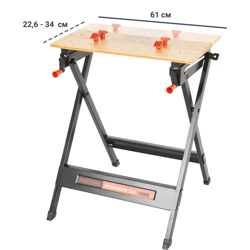 Верстак складной Black&Decker WM301, нагрузка 160 кг BLACK + DECKER STLM-2157667