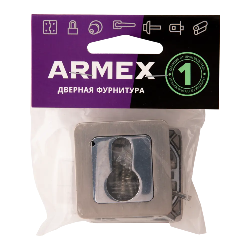 Накладки на цилиндр ARMEX для межкомнатных дверей в матовом никеле 84591939 STLM-0904279 - Вид №3