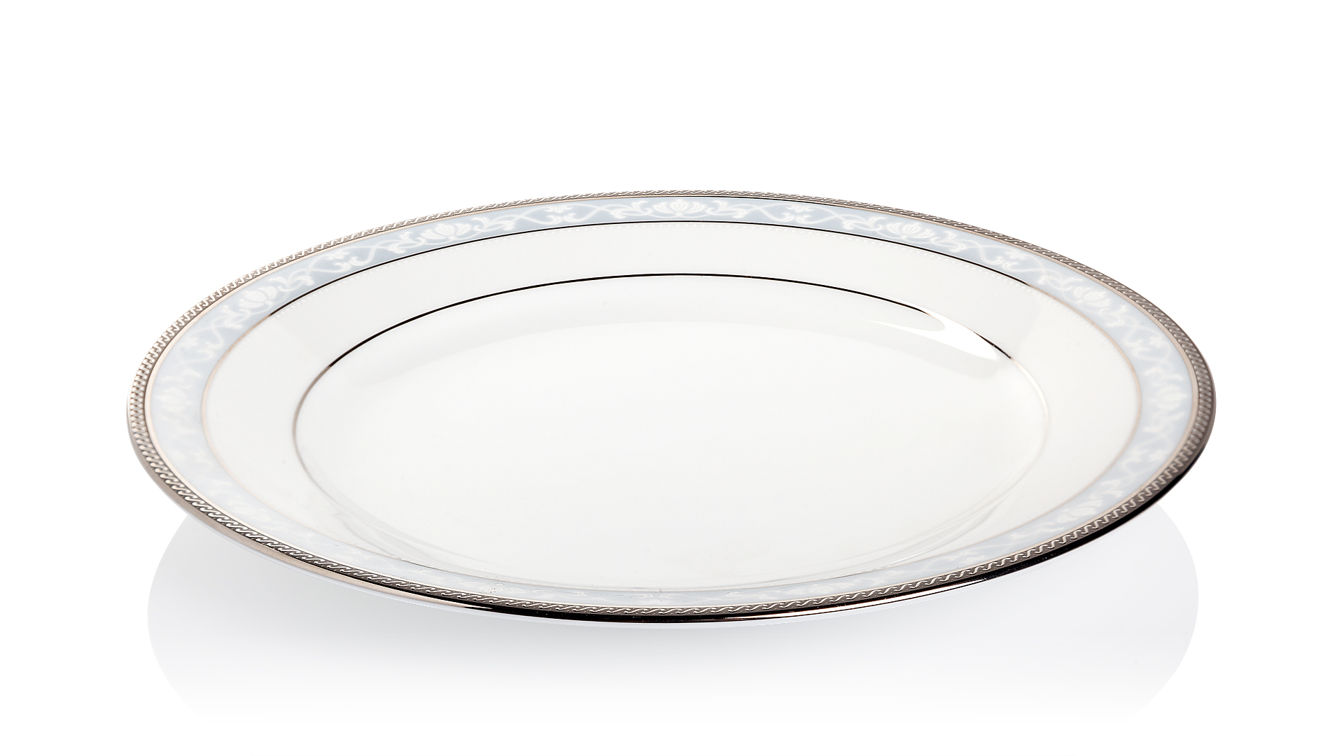 10609576 Noritake Тарелка закусочная Noritake "Хэмпшир,платиновый кант" 21см Фарфор  - Вид №1