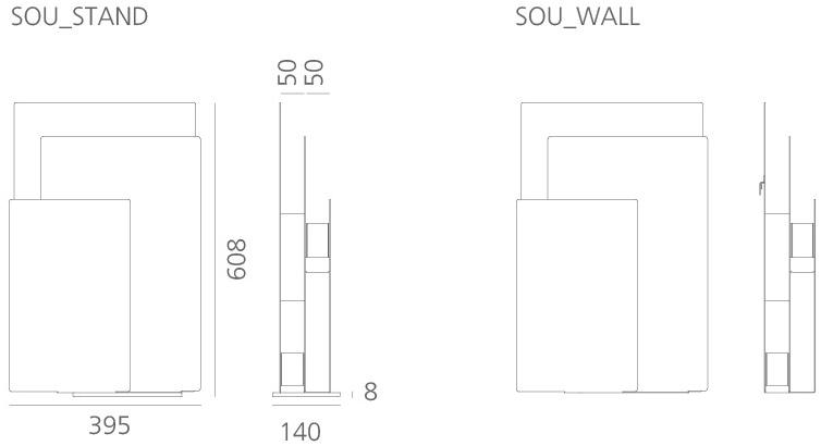 Systemtronic Настенная стальная подставка для зонтов для офиса sun-id-1491386 - Вид №3