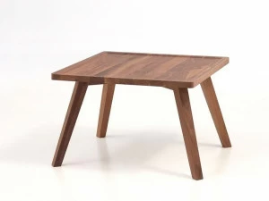 Gervasoni Квадратный деревянный журнальный столик Gray