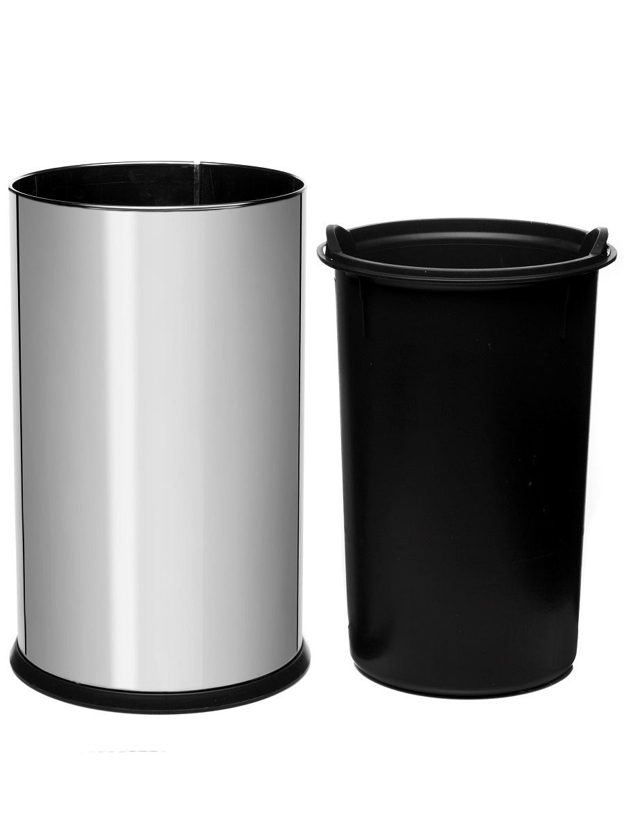 Ведро для мусора  без крышки Cetus 16L Chrome NAVAKO 11053 - Вид №1