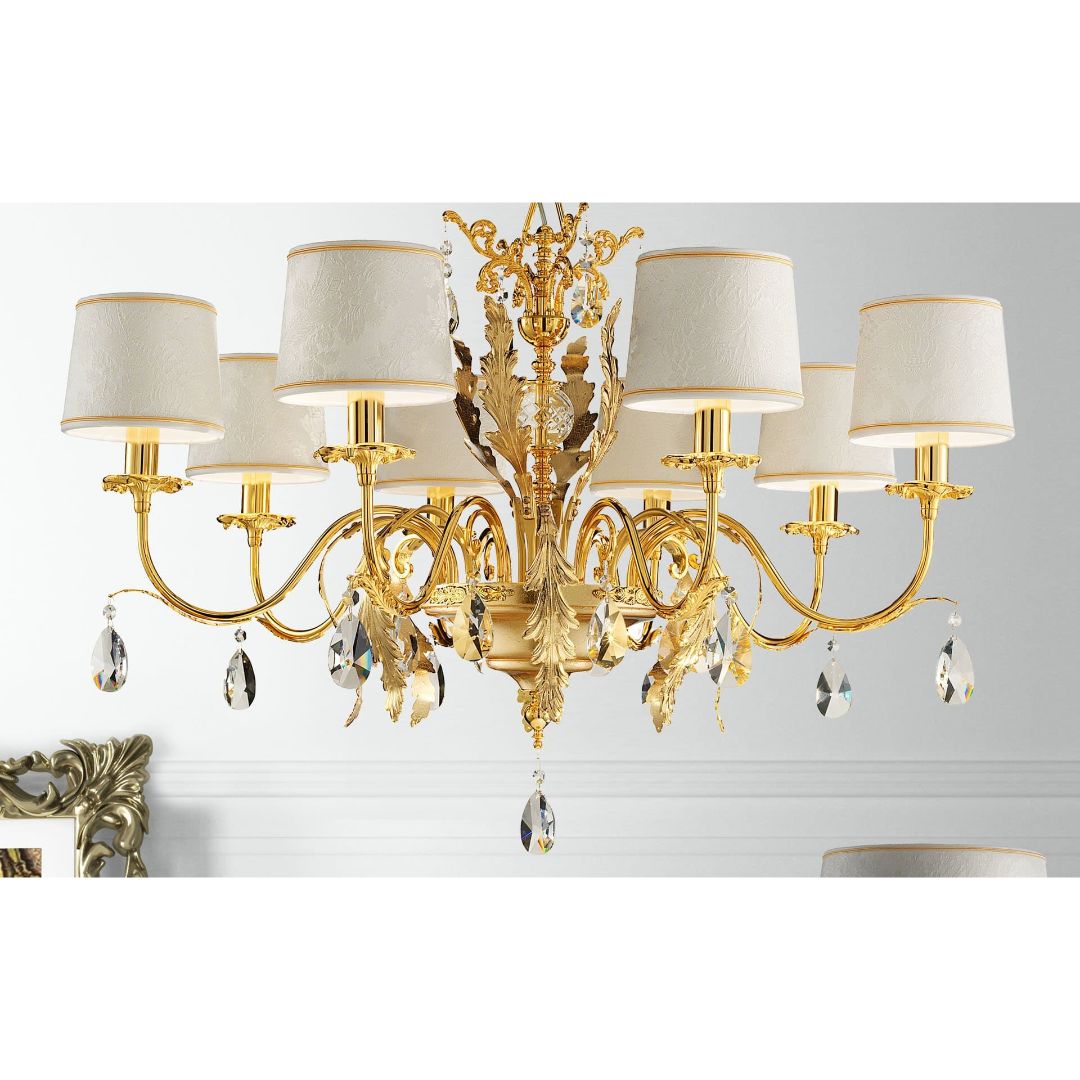 Masiero ACANTIA 8 G03 CUT CRYST большя люстра подвесная 112668 - Вид №1