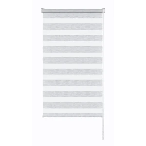 MIAMOZA Рулонная штора день-ночь Москва 60x160 см в серых полосках 89411437