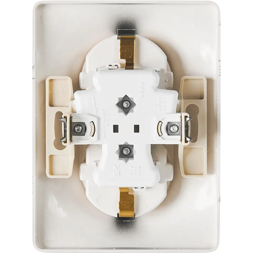 Schneider Electric Glossa — двойная розетка с заземлением в алюминиевом исполнении 86710200 STLM-0070813 - Вид №3