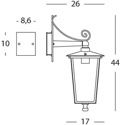 SOVIL Бра для наружного освещения из алюминия и стекла Notorius sun-id-1462203 - Вид №9