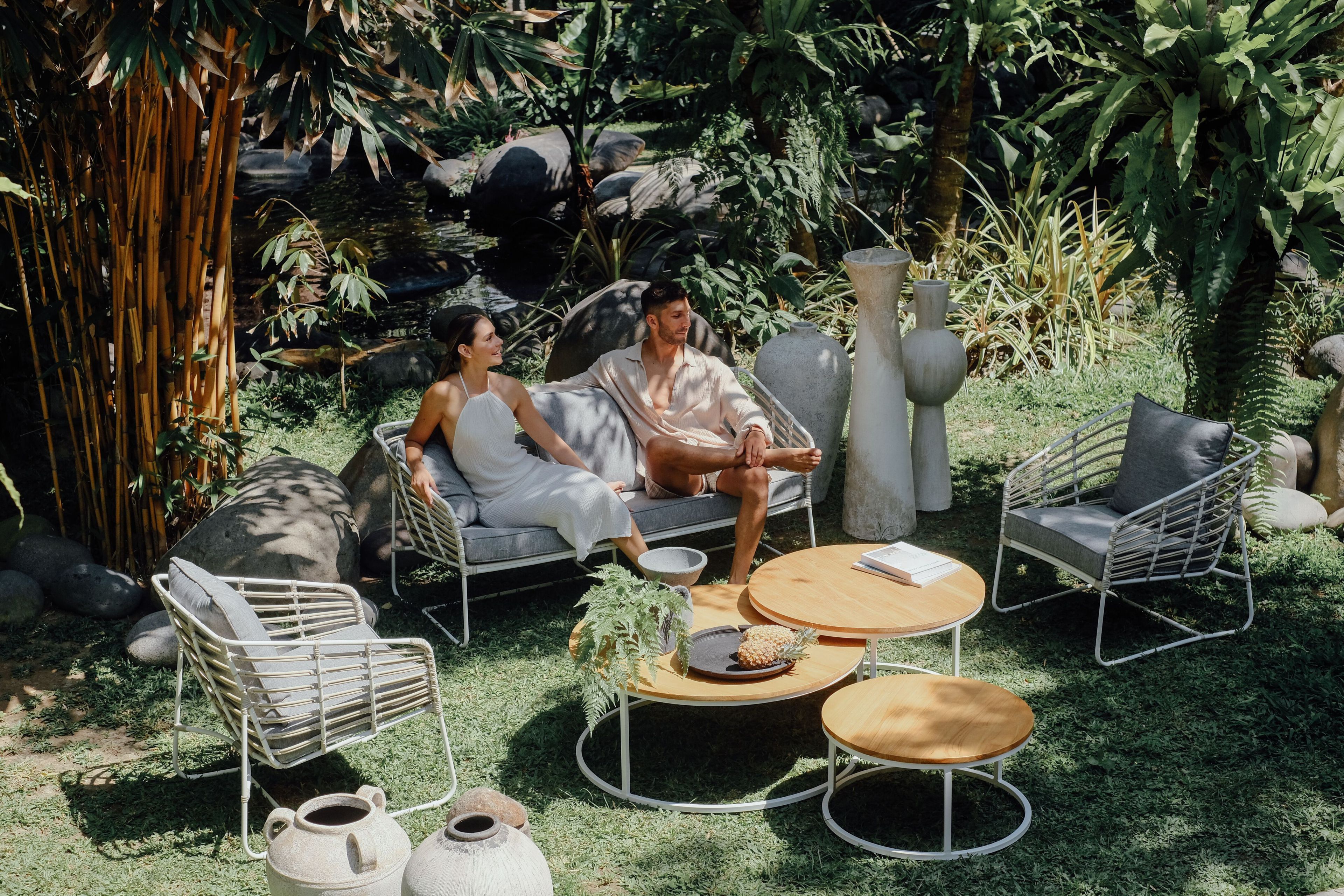 3-местный садовый диван из синтетического волокна cbdesign Miyako ARCH-00094028 - Вид №1