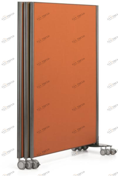 TALIN Отдельностоящая модульная офисная перегородка из фанеры на колесах Multikom sun-id-1417149