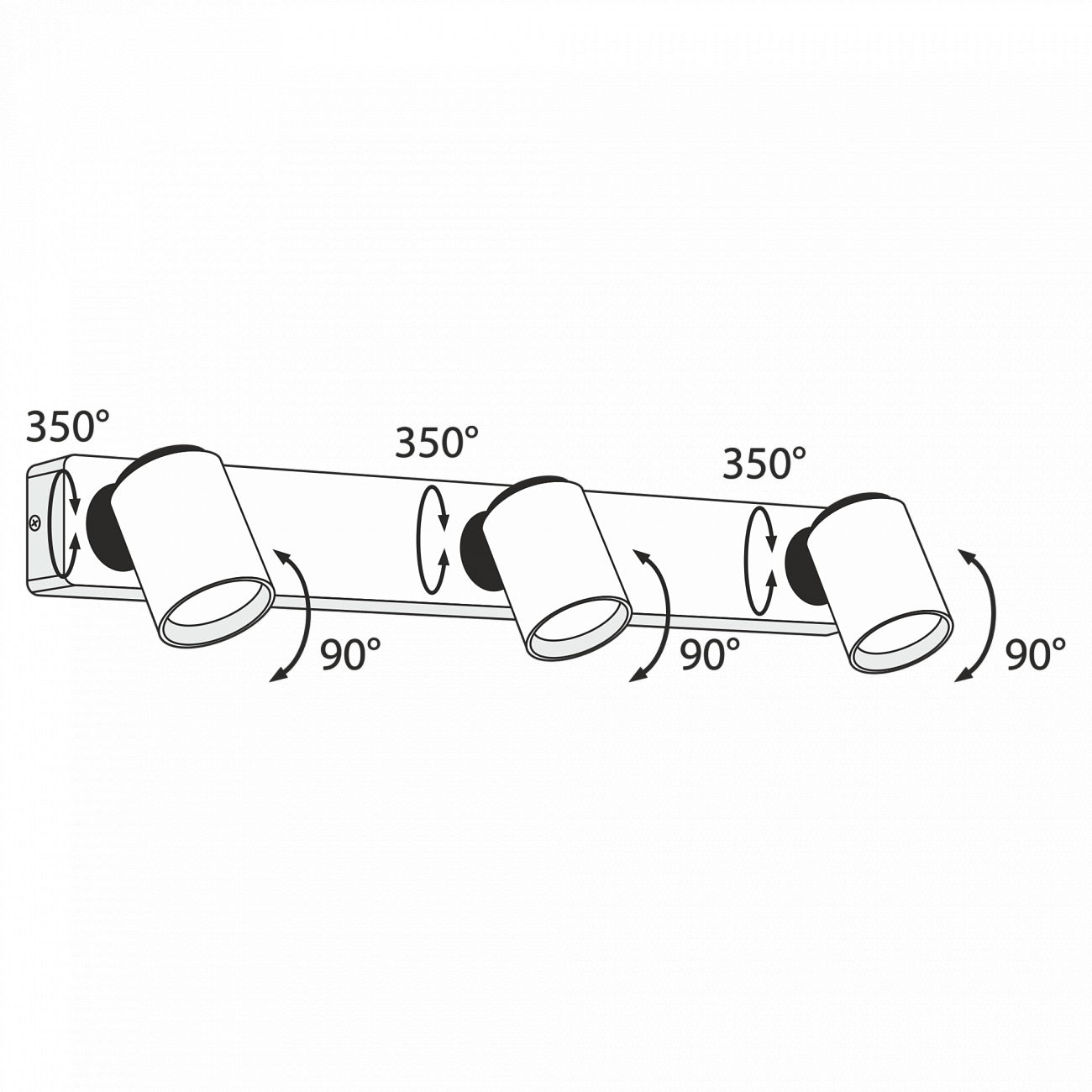 Светодиодный спот белый настенный Technical Alliot 03-W TECHNICAL CEILING & WALL, ЭЛИТНЫЕ 00-3957520 Белый  - Вид №4