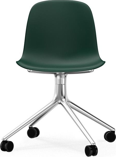 605003 Стул Swivel 4W Aluminium / Green Normann Copenhagen Form - Вид №1