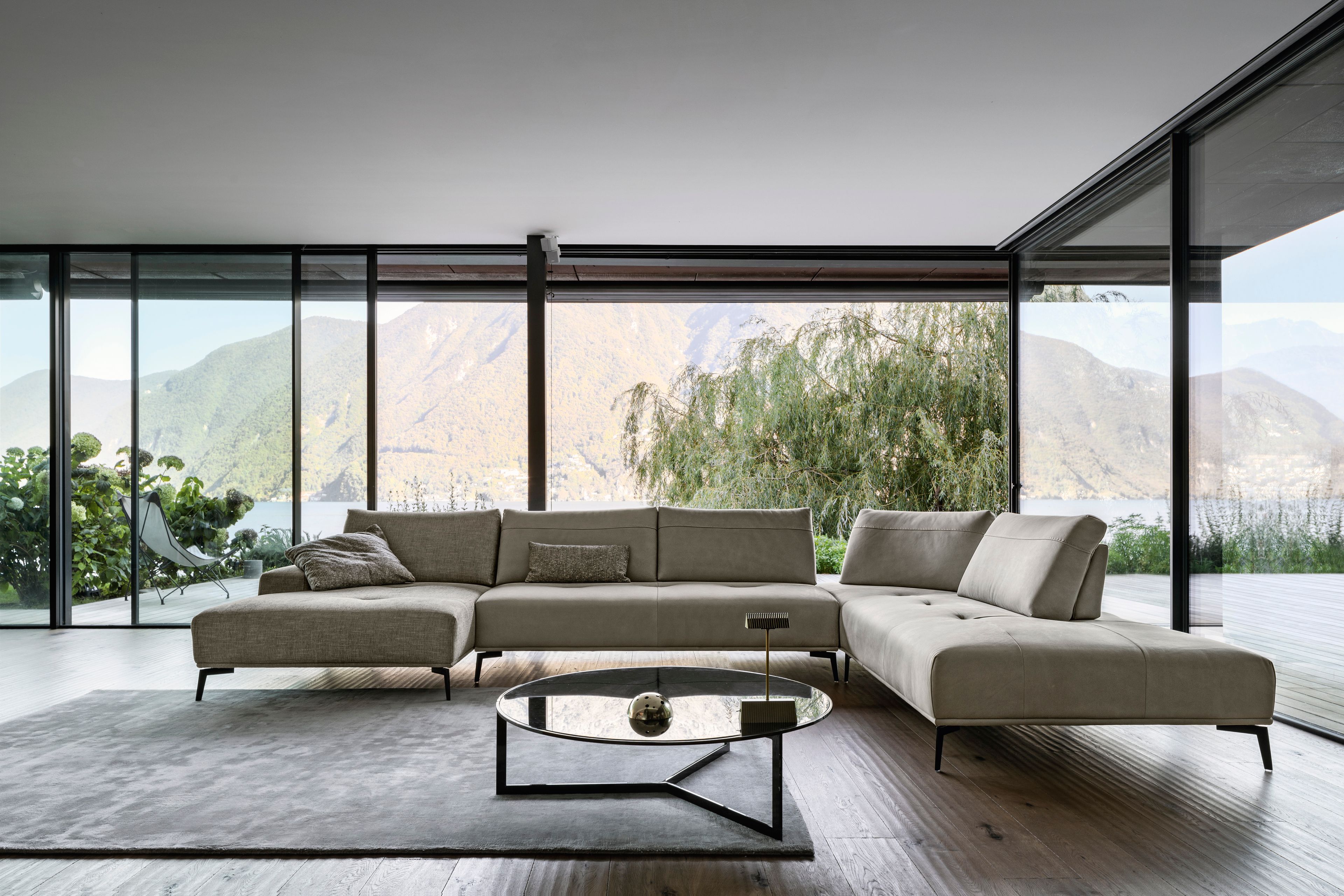 Кожаный модульный диван NICOLINE EGEO ARCH-00092494 - Вид №11