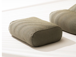 Ткань прямоугольный сад пуфик