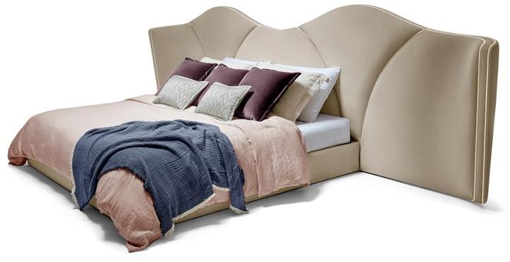 Munna Двуспальная кровать с обивкой из ткани sun-id-1375700 - Вид №3