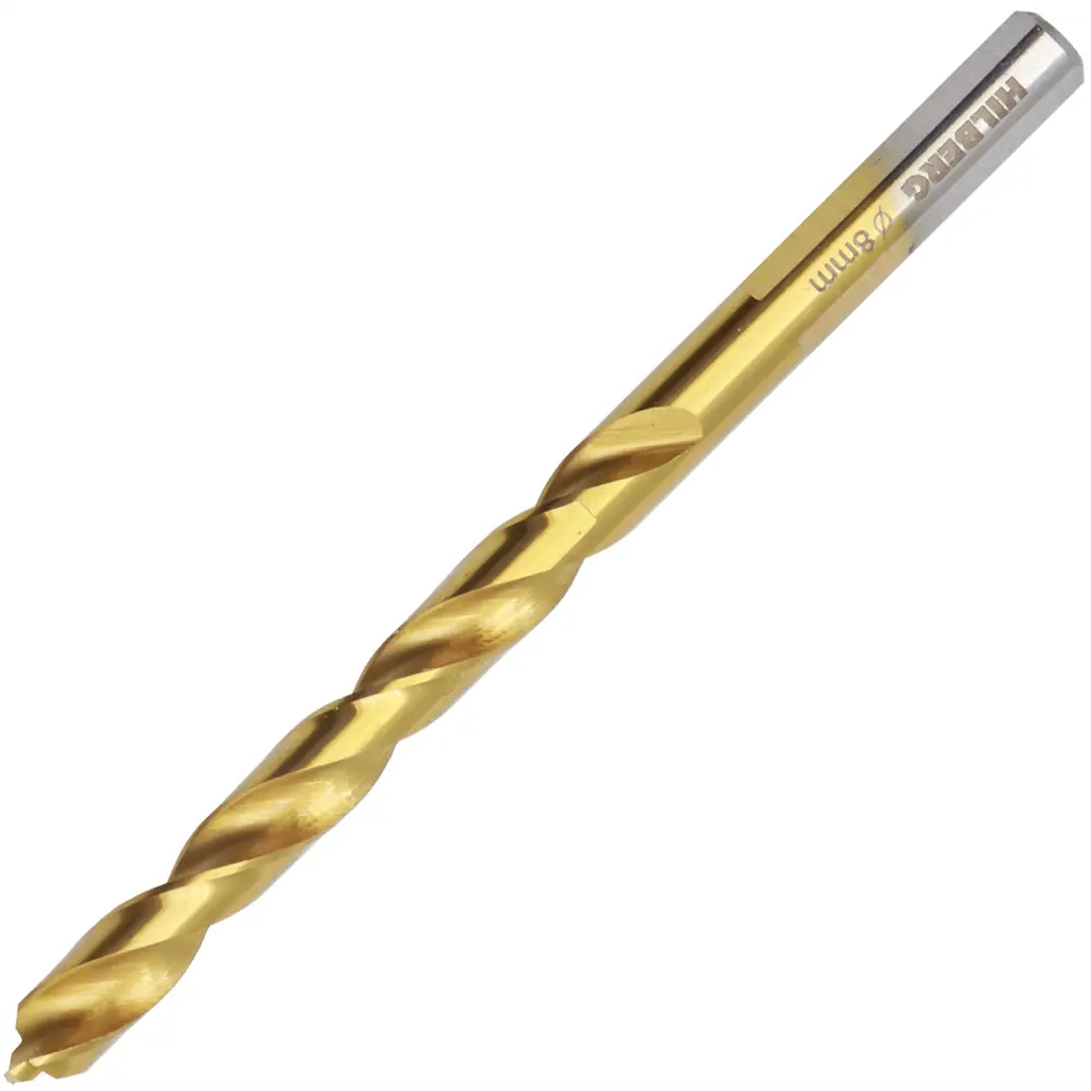 Сверло спиральное по металлу Hilberg CO080 8×117 мм HSS-Co 89387103 STLM-1577487