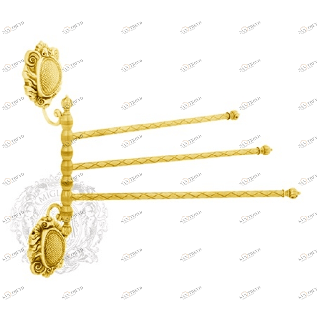 Полотенцедержатель поворотный MIGLIORE Cleopatra ML.CLE-60.754.DO золото 