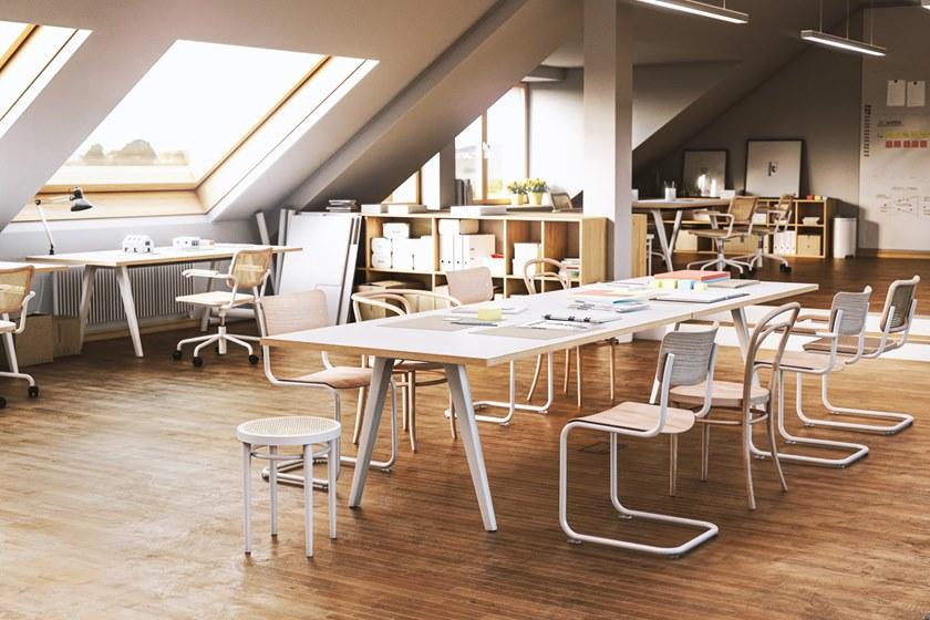 Thonet Мягкое 5-спицевое кожаное кресло с подлокотниками S 32 / s 64 sun-id-1388026 - Вид №5