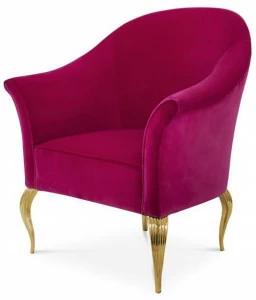 KOKET Бархатное кресло с подлокотниками Mimi