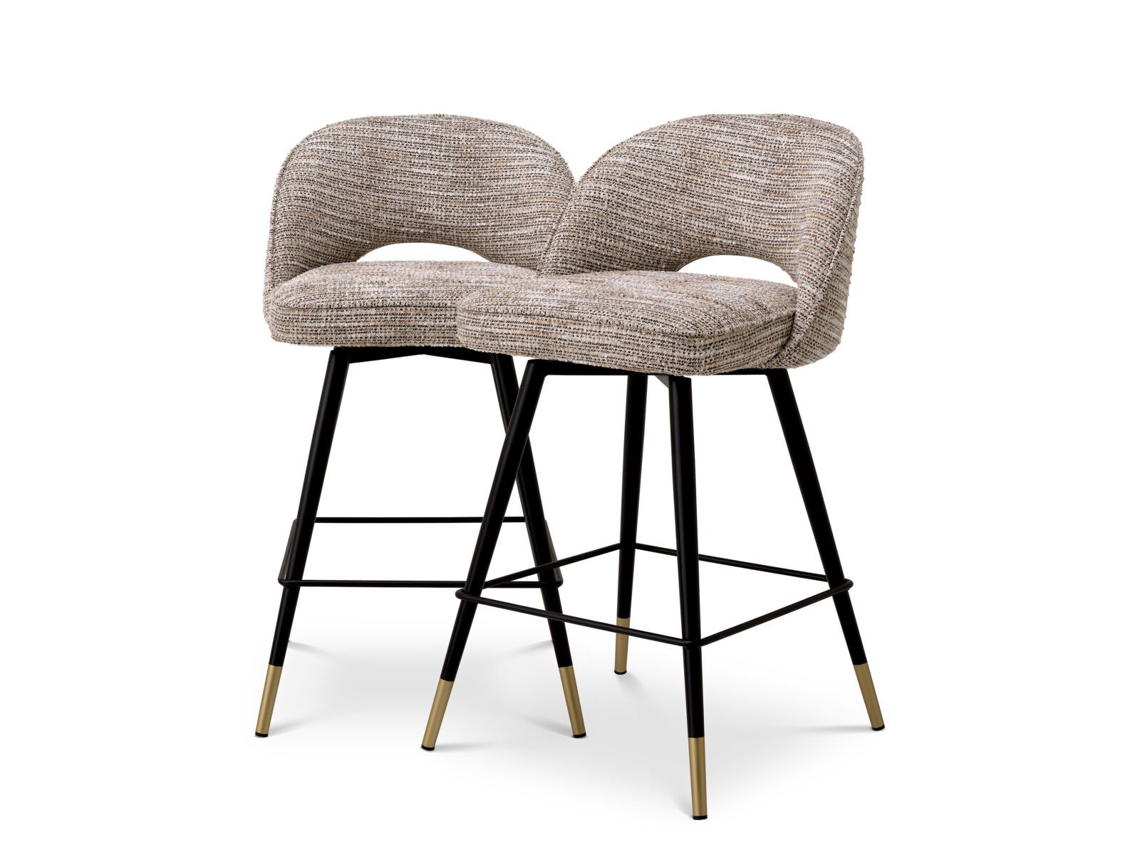 Набор высоких стульев из ткани со спинкой Eichholtz Cliff ARCH-00032463