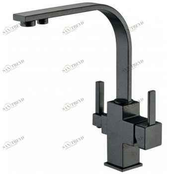 Zorg ZR 332 YF черный металлик Смеситель для кухни Zorg 290х205 