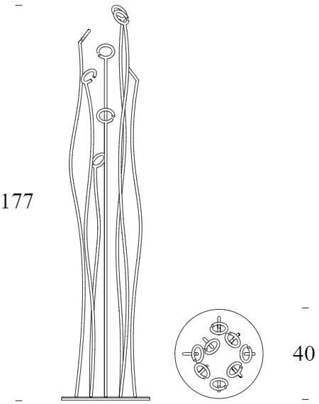 Tonin Casa Вешалка из металла sun-id-1485068 - Вид №2