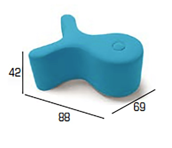 Adrenalina Пуф из мягкой ткани Fisk sun-id-1439928 - Вид №6