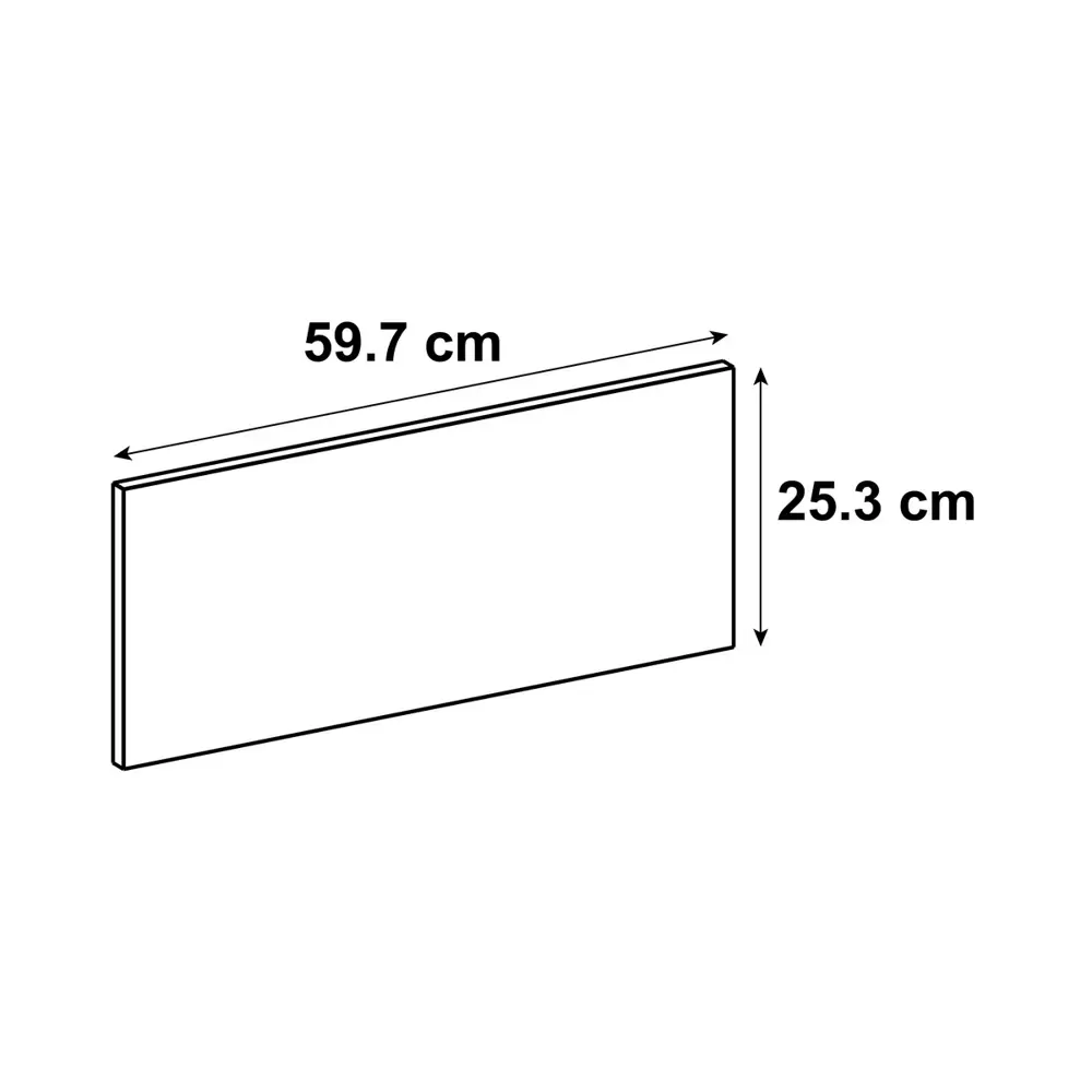 Фасад для кухонного ящика Пласт 79.7x12.5 см Delinia ID ЛДСП цвет серый 82010203 STLM-2122649 - Вид №6