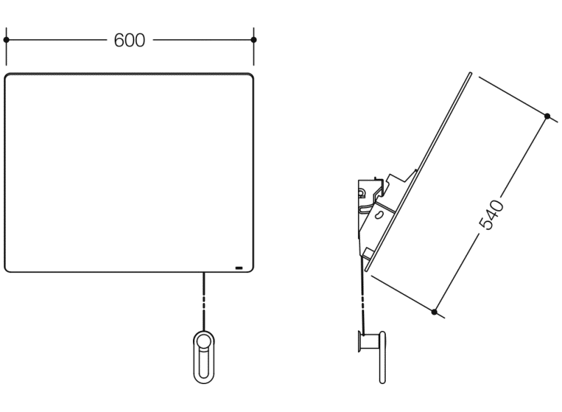 801.01.100 поворотное зеркало HEWI USA Produkte  - Вид №3