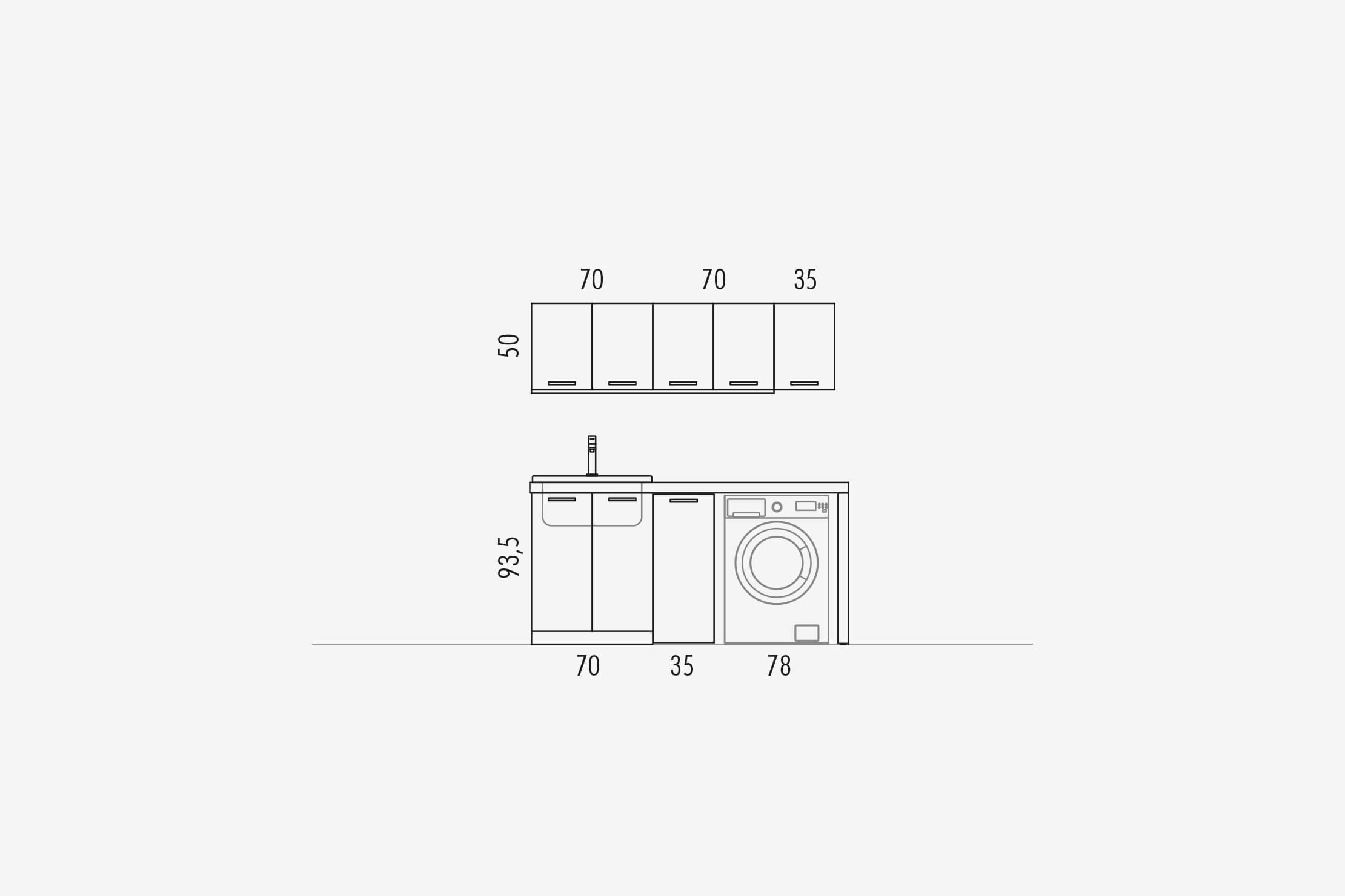 Комплект мебели 01 Arcom Gres / laminam STARC259 - Вид №3