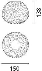 Artemide Настольная лампа из дутого стекла Meteorite sun-id-1352381 - Вид №6