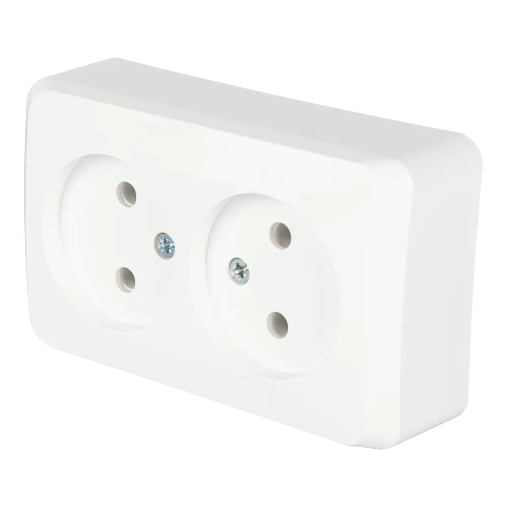 Двойная розетка SYSTEME ELECTRIC Этюд для открытого монтажа 11301140 STLM-0001179 - Вид №1