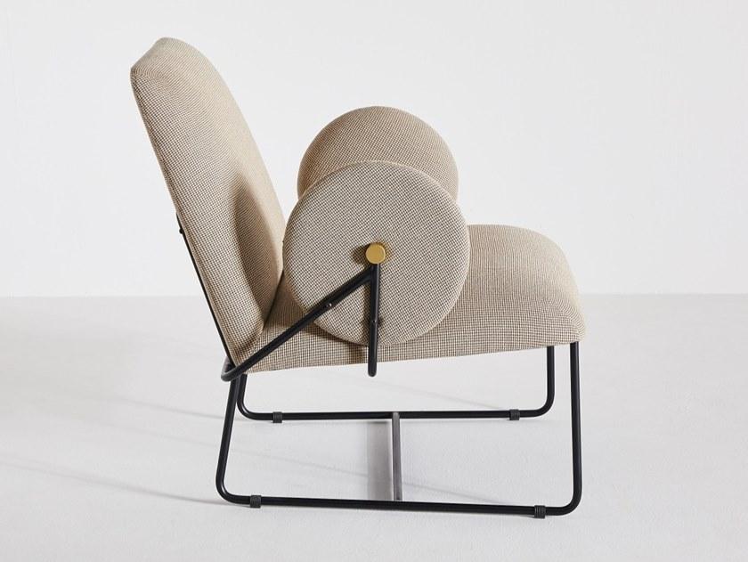 Grado Design Кресло на санках из ткани с подлокотниками Long Lon-ch-lg - Вид №2