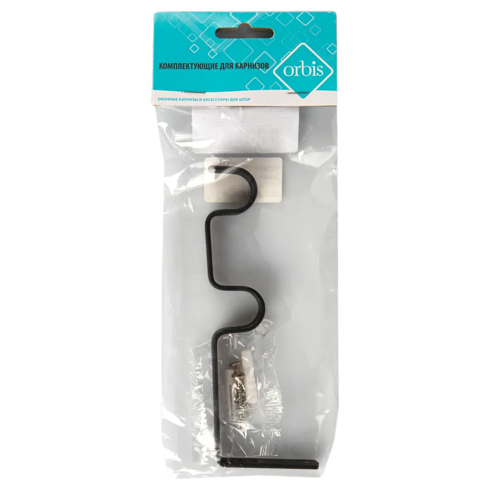 Держатель двухрядный сталь 2 см цвет черный матовый ORBIS STLM-2108923 - Вид №3