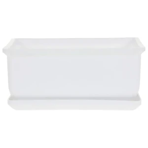 Горшок цветочный для бонсай Газонcity 20x9x9 см v2 л пластик белый