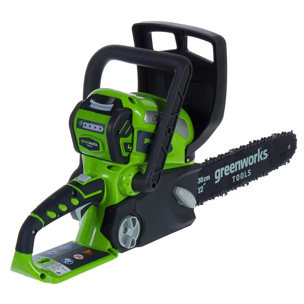 Аккумуляторная пила GreenWorks 20077UB, 40 В шина 30 см АКБ и ЗУ в комплекте 18802669 STLM-2132306  - Вид №1