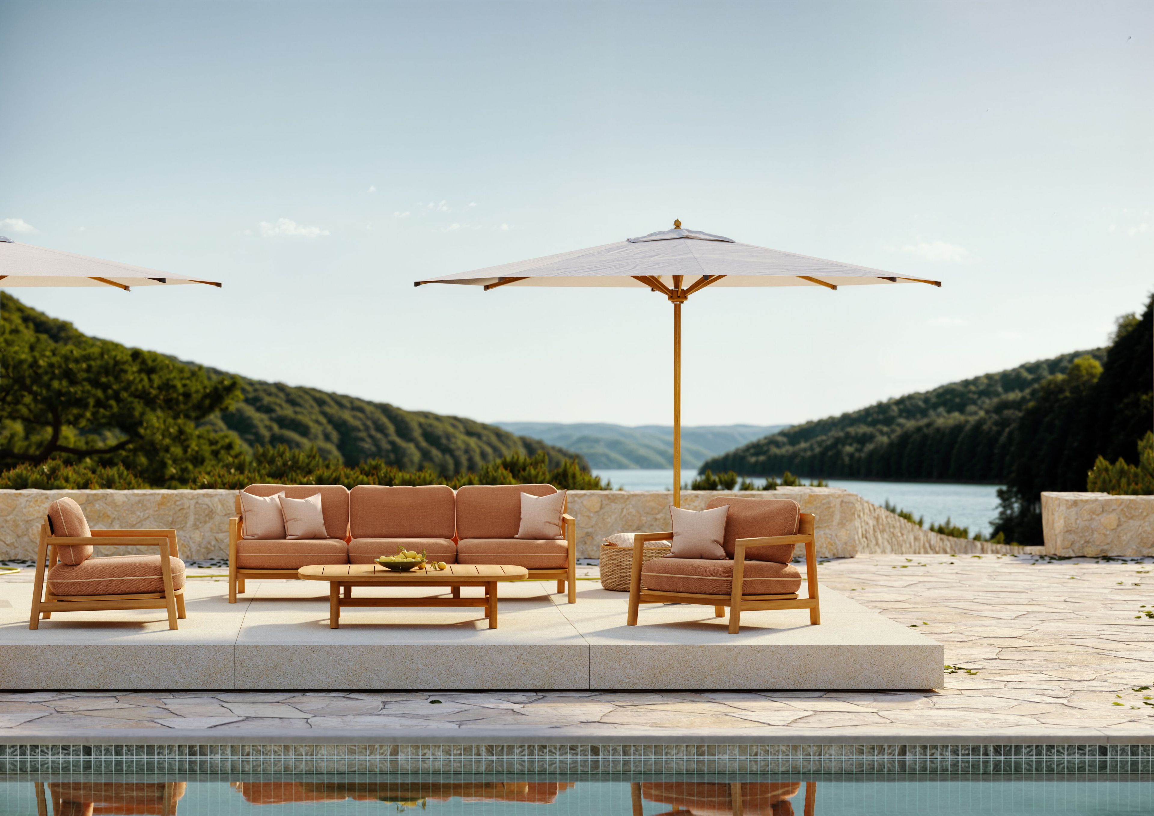 Журнальный столик из тикового дерева FJAKA Oaza ARCH-00136342 - Вид №4