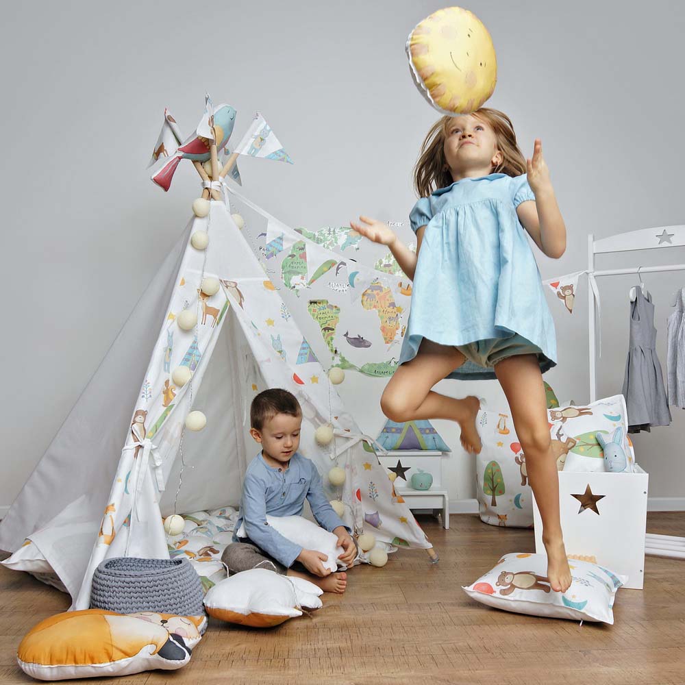 Вигвам Forest Party с окном,карманом и флажками VAMVIGVAM FOREST PARTY 281922 Белый Santreyd  - Вид №2