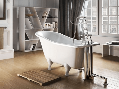 Ванна акриловая Buckingham Slipper c ножками L2W Slipper Burlington E6, L2W 740 x 1500 x 780 - Вид №1