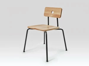 Liqui Contracts Штабелируемый стул из стали и дерева Milne