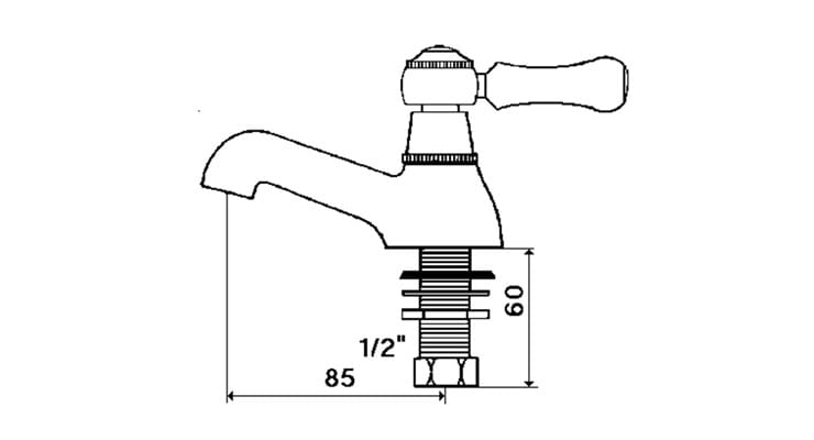 Смеситель для раковины с одним отверстием rvb 1935 WOOD ARCH-00068726 - Вид №2