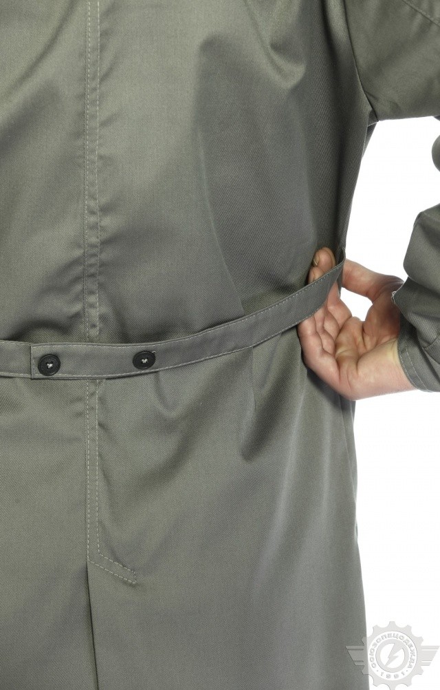 65752 Халат "Профессионал" мужской темно-серый со светло-серым  Одежда для обслуживающего персонала  размер 52-54/170-176 Спецодежда  - Вид №9