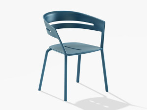 Алюминиевый штабелируемый садовый стул с подлокотниками