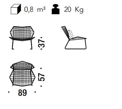 Кресло с плетением из инженерного пластика MOROSO Tropicalia ARCH-00149723 - Вид №12