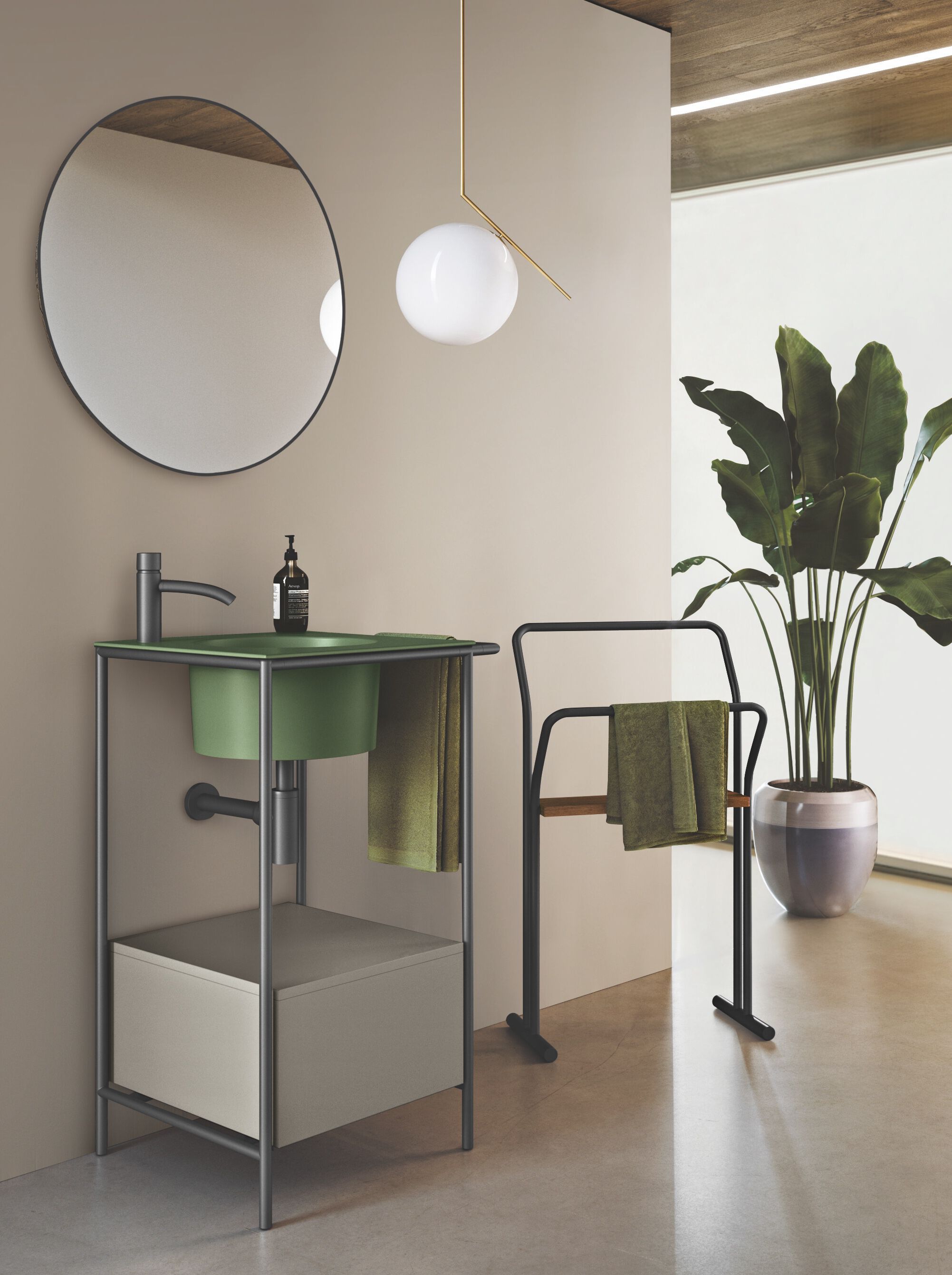 Круглый встраиваемый керамический умывальник COLAVENE 20.20 Skyland ARCH-00110615 - Вид №2