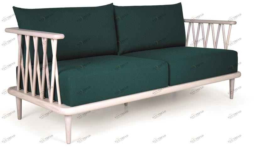 Fenabel 2-х местный деревянный диван Nature sun-id-1415289