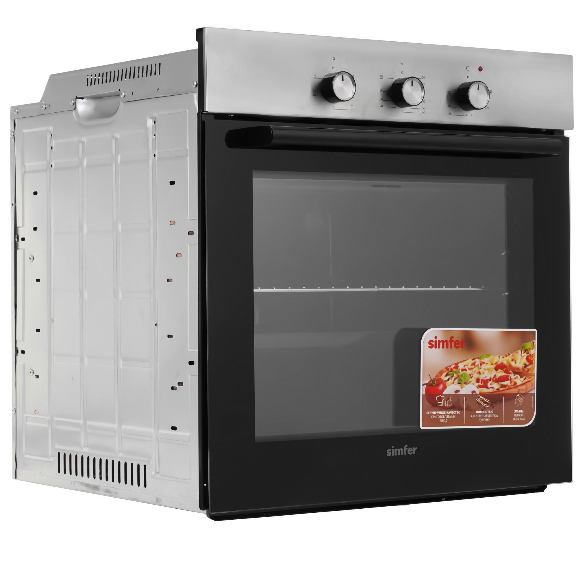 9280253 Духовой шкаф электрический Simfer B6EM16001 + Варочная поверхность газовая Simfer H60Q40M471 STDN-0137078 - Вид №2